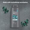 imageDOVE MEN  CARE 2 in 1 Shampoo ampamp Conditioner Eucalyptus ampamp Birch 4 Count For HealthyLooking Hair Naturally Derived Plant Based Cleansers 12 oz204 Fl Oz Pack of 3