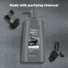 imageDOVE MEN  CARE Charcoal Pump Purifying Shampoo Charcoal  Clay for Stronger More Resilient Hair with PlantBased Cleansers 31 ozFragranced