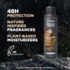 imageDove MenCare Antiperspirant Dry Spray 72H Protection Eucalyptus  Birch With a PlantBased moisturizer 38 OZ38 Fl Oz Pack of 1