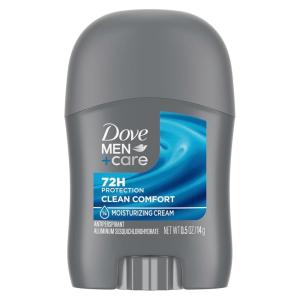 imageDOVE MEN  CARE Antiperspirant Deodorant Stick Clean Comfort 72Hour Sweat ampamp Odor Protection Antiperspirant for Men With 14 Moisturizing Cream 05 oz05 Ounce Pack of 1