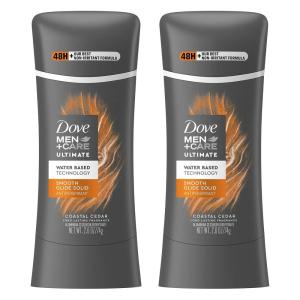 imageDOVE MEN  CARE Antiperspirant hydrating waterbased deodorant Coastal Cedar with our best nonirritant formula 26 oz 2 CountCoastal Cedar