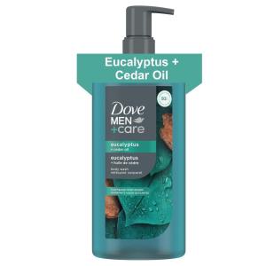 imageDOVE MEN  CARE Body Wash Eucalyptus  Cedar Oil to Rebuild Skin in the Shower with PlantBased Cleansers and Moisturizers 26 ozEucalyptus  Cedar