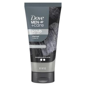 imageDOVE MEN  CARE Body and Face Scrub Eucalyptus Deeply Exfoliates for Hydrated ampamp Nourished Skin 100 Gentle Cleanser No Sulfate Cleansers or Parabens 9 ozCharcoal  Clove