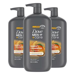 imageDOVE MEN  CARE Body and Face Wash with Wild Mint Oil Invigorating Revive 3N1 with 24Hour Nourishing Micromoisture Technology 30 oz 3 CountRejuvenating Mango  Cedarwood