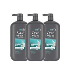 imageDOVE MEN  CARE Body and Face Wash with Wild Mint Oil Invigorating Revive 3N1 with 24Hour Nourishing Micromoisture Technology 30 oz 3 CountSensitive Skin Oatmeal  Aloe