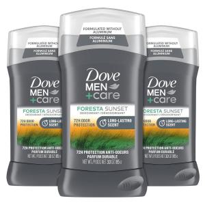 imageDOVE MEN  CARE Deodorant Stick For Men Foresta Sunset 3 Count Aluminum Free 72Hour Odor Protection Mens Deodorant With Essential Oils ampamp 14 Moisturizing Cream 3oz