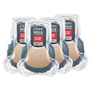 imageDOVE MEN  CARE Shower Tool 4 Count For Stronger HealthyFeeling Skin Active Clean Scrubs and Exfoliates for a Deeper Clean With Body WashSkin cleaning agent