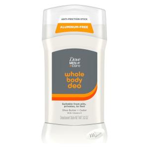 imageDOVE MEN  CARE Whole Body Deodorant Shea Butter ampamp Cedar For 72H Odor Protection from pits privates to feet 3 oz