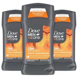 imageDove MenCare Antiperspirant 3 Pack Rustic Sandalwood Deodorant for Men 27oz