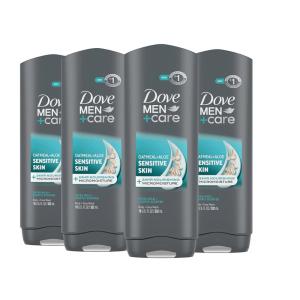imageDove MenCare Body Wash Extra Fresh 4 Count for Mens Skin Care Body Wash Effectively Washes Away Bacteria While Nourishing Your Skin 18 ozSensitive Skin