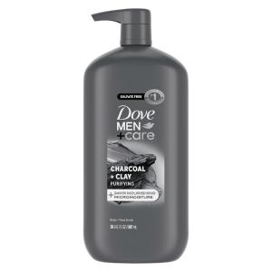 imageDove MenCare Body and Face Wash Hydrating Clean Comfort Mens Body Wash with 24Hour Nourishing Micromoisture Technology 30 ozCharcoal  Clay