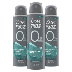 imageDove MenCare DeodorantampnbspSpray Aluminum Free Deodorant Eucalyptus and Birch Naturally Derived Plant Based Mens Deodorant Moisturizer 4 oz 3 Count