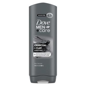 imageDOVE MEN  CARE Body and Face Wash Purifying Charcoal  Clay Body Wash for Men with 24Hour Nourishing Micromoisture Technology 18 oz