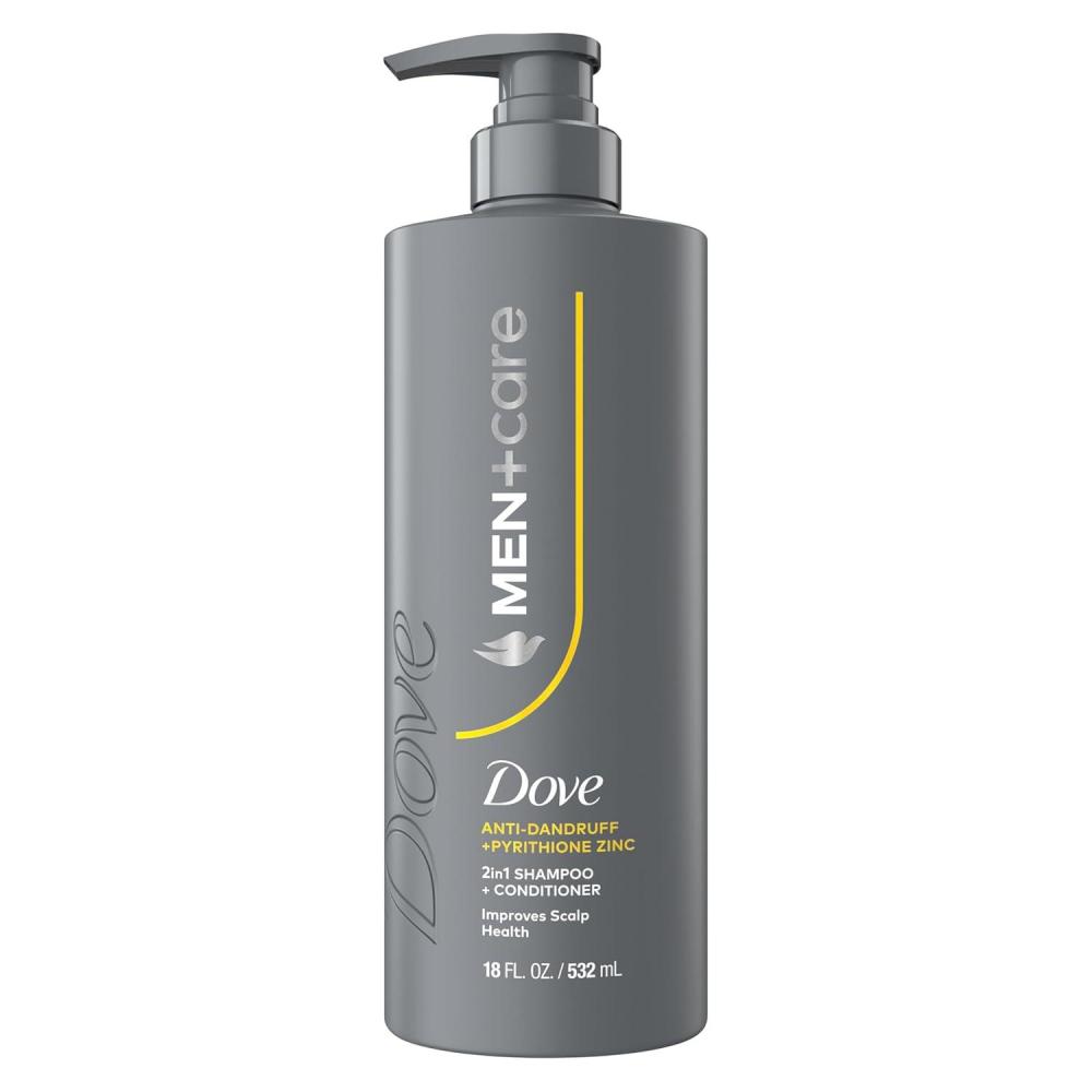 imageDOVE MENCARE 2in1 Shampoo  Conditioner AntiDandruff 1 ct to Improve Scalp Health with Pyrithione Zinc 18 oz