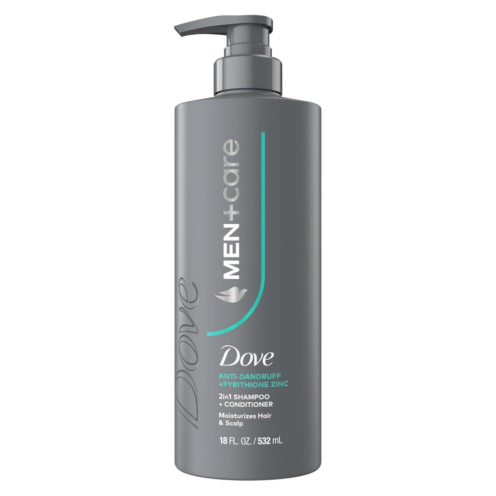 imageDove MenCare 2in1 Shampoo  Conditioner 1 ct Dandruff Defense to Moisturize Hair ampamp Scalp with Pyrithione Zinc 18 FL OZ
