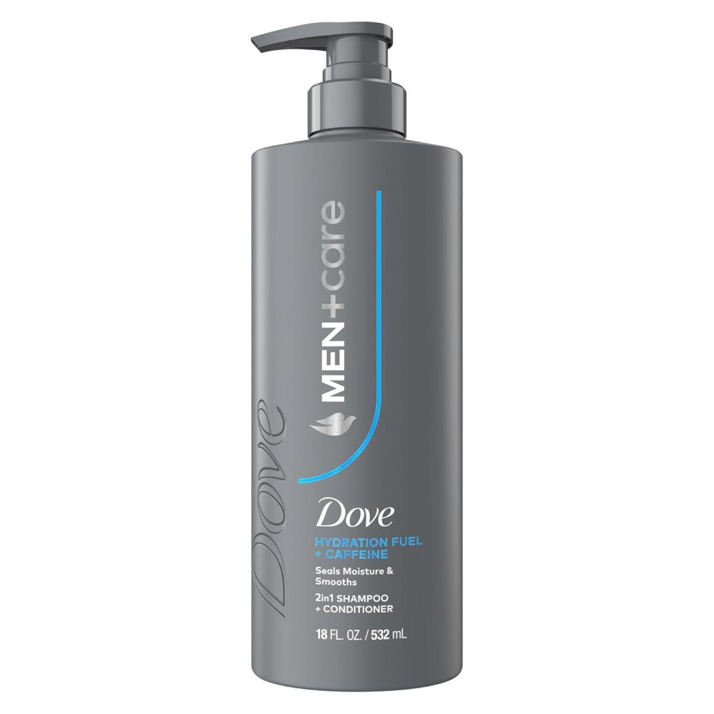 imageDove MenCare Shampoo 1 ct Hydration Fuel to Seal Moisture ampamp Smooth Hair with Caffeine 18 FL OZ