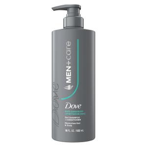 imageDove MenCare 2in1 Shampoo  Conditioner 1 ct Dandruff Defense to Moisturize Hair ampamp Scalp with Pyrithione Zinc 18 FL OZ