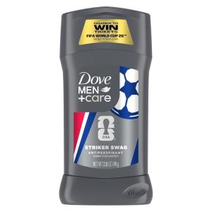 imageDove MenCare Antiperspirant Stick Striker Swag for 72H Protection Neutralizes Odor 26 oz