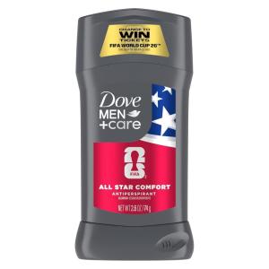 imageDove MenCare Antiperspirant Stick All Star Comfort for 72H Protection Neutralizes Odor and Sweat 26 oz