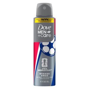 imageDove MenCare Dry Spray Antiperspirant Striker Swag for 72H Protection Neutralizes Sweat and Odor 38 oz