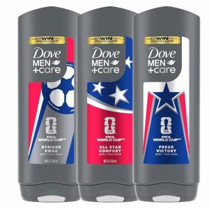 imageDOVE MEN  CARE  Limited Edition FIFA Body amp Face Wash For Men Mixed Pack for Hydrated amp Soft Skin 3 Count